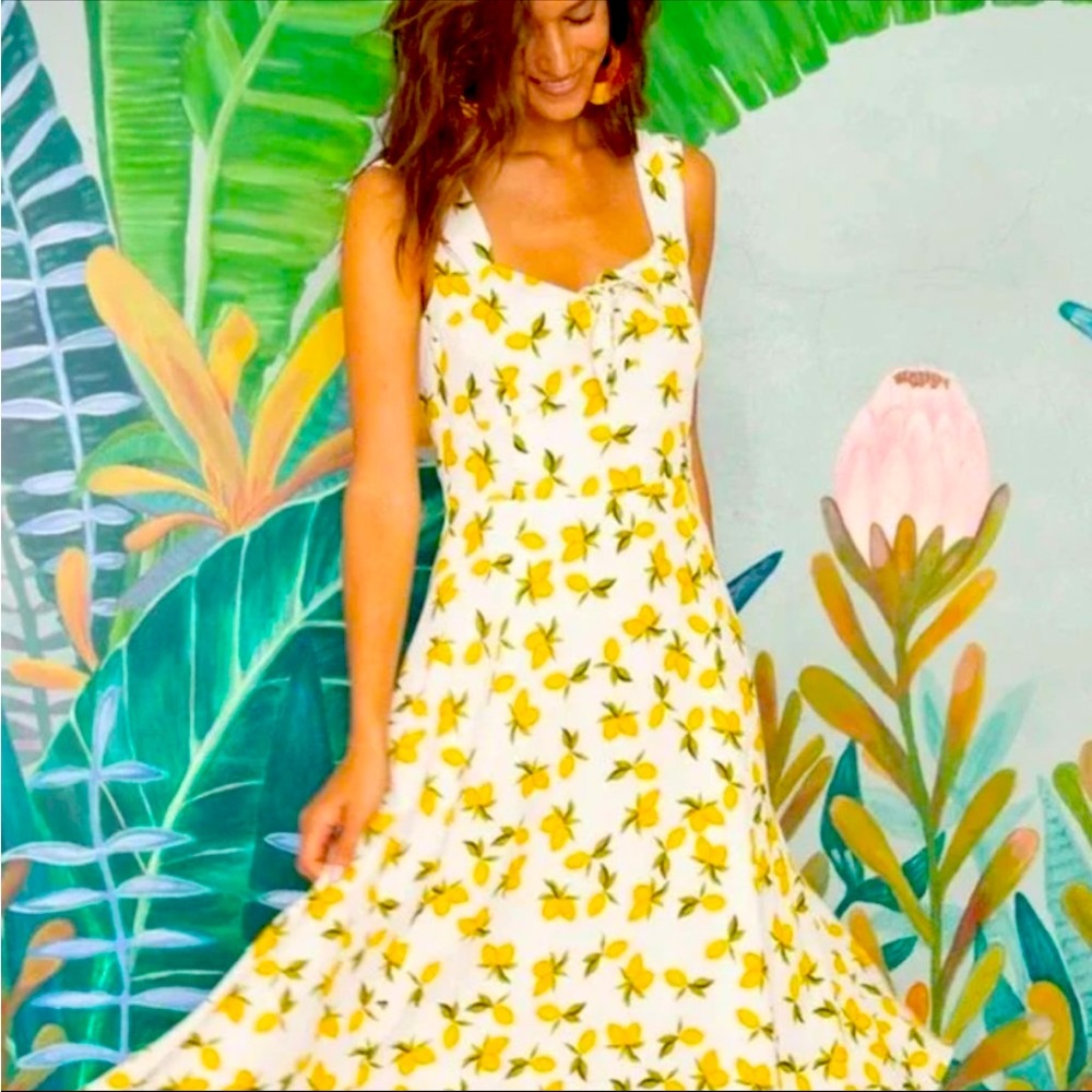 Yumi Kim lemon and ivory dress